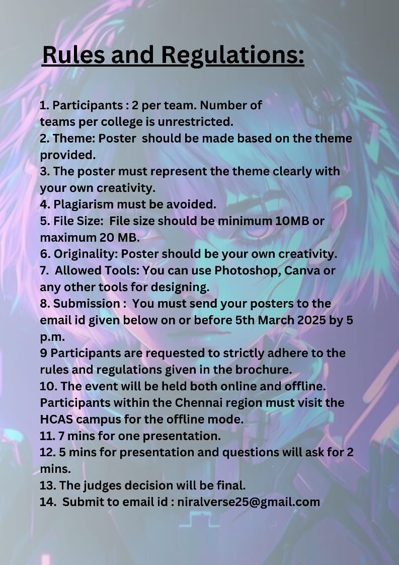 Rules and Regulations